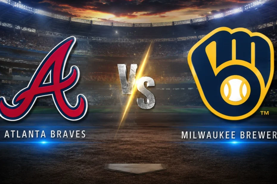Braves vs Brewers match score and stats