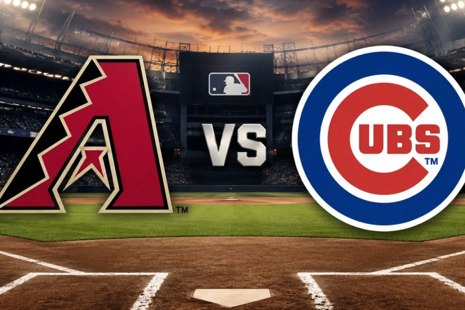 Cubs vs Diamondbacks match score and stats