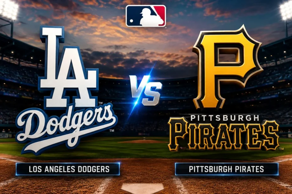 Pirates vs Dodgers match score and stats