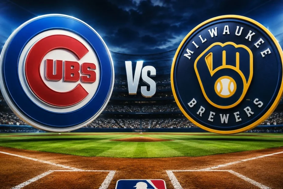 cubs vs brewers match score and stats