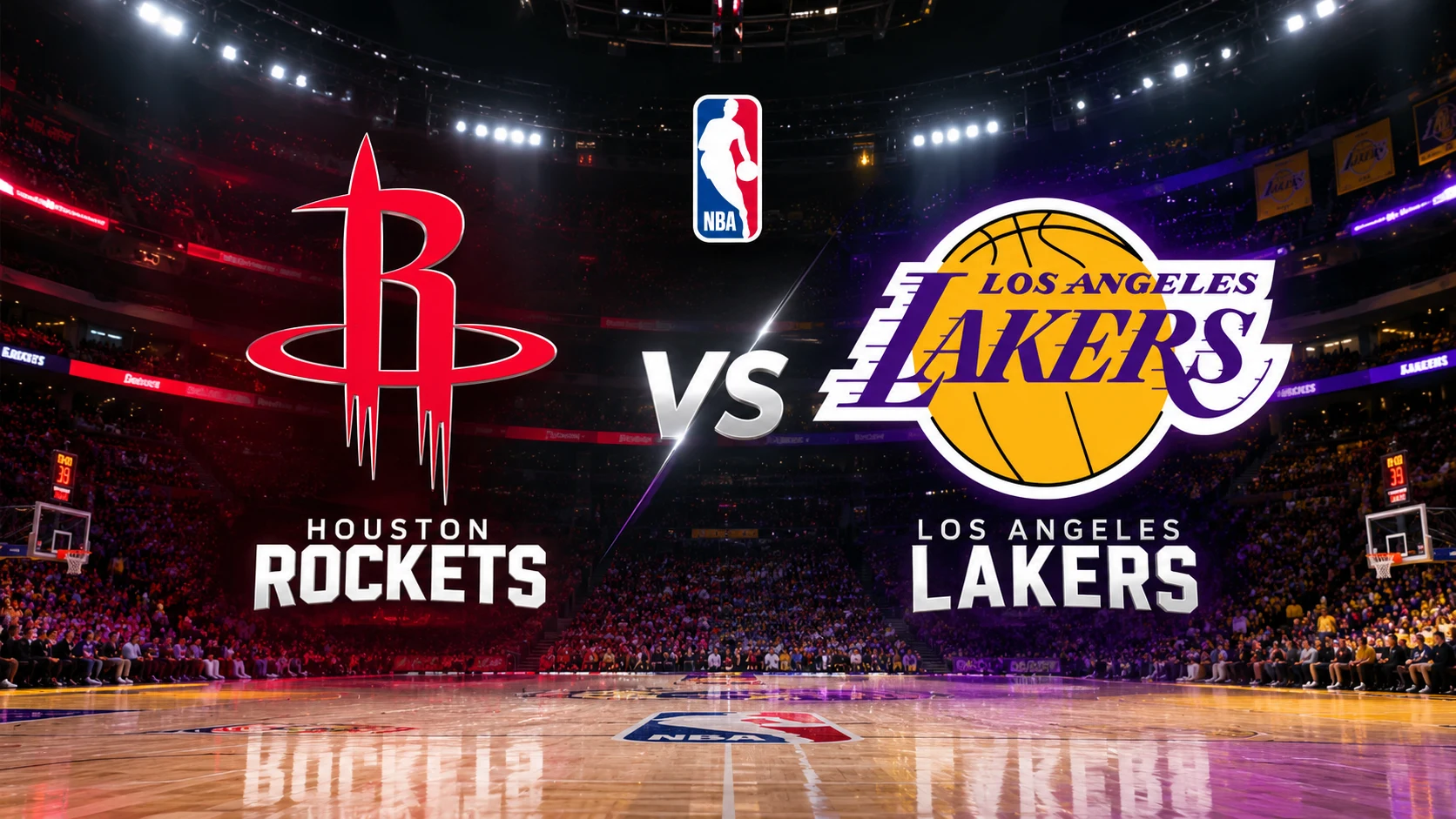 Houston Rockets vs Los Angeles Lakers final score